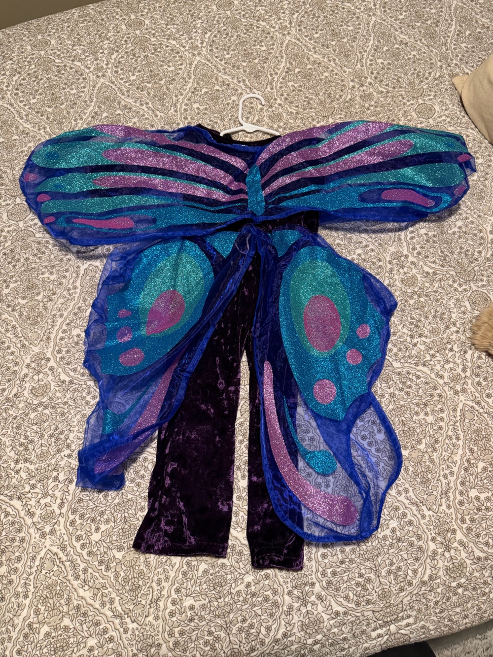 Pottery Barn Kids Sparkling Blue & Teal Light-Up Butterfly Costume